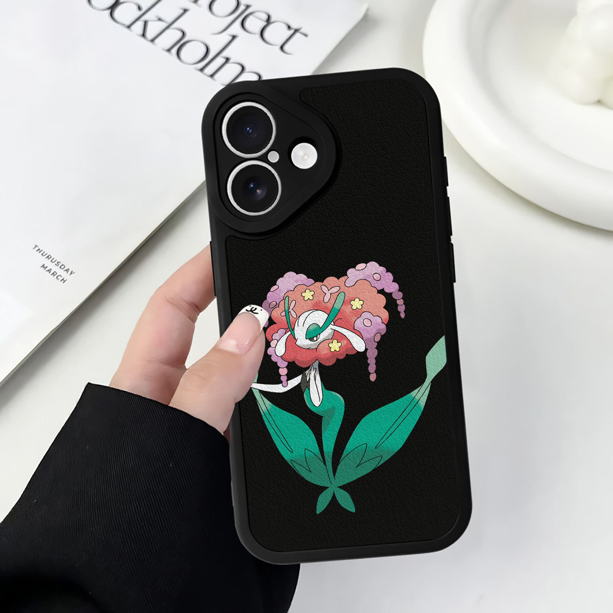 （画像用） ポケットモンスター Pokémon 【iPhone 16シリーズ対応】シリコンスマホケース（レザー調） 材質：シリコン